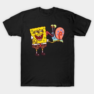 Sponge Holds Snail T-Shirt